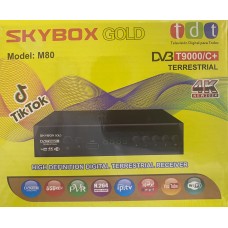 Цифровая приставка SKYBOX GOLD M80 (Wi-Fi, шнур, ДУ,инструкция, мет.корпус)