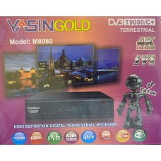 Цифровая приставка YASIN GOLD M8080 (DVB-T2/C, WI-FI, USB, метал корпус,инструкция)