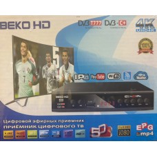 Цифровая приставка BEKO HD DVB-002 (DVB-T2/C, WI-FI, USB, метал корпус)