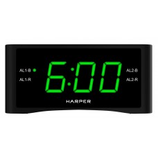 Радио-часы HARPER HCLK-1006 зеленый  