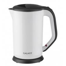 Чайник GALAXY GL 0318 (1,7л,мет/пласт) белый