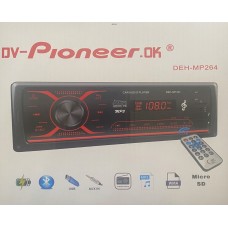 Автомагнитола DV-Pioneer.OK DEH-MP264 (4*40W,BLUETOOTH,USB,пульт)