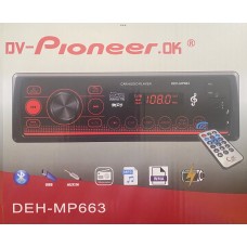 Автомагнитола DV-Pioneer.OK DEH-MP663 (4*40W,BLUETOOTH,USB,пульт)