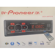 Автомагнитола DV-Pioneer.OK DEH-MP516 (4*40W,BLUETOOTH,USB,пульт)