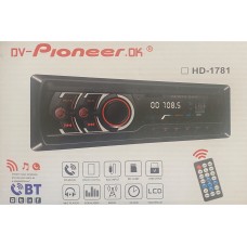 Автомагнитола DV-Pioneer.OK DEH-HD1781 (4*40W,BLUETOOTH,USB,пульт)