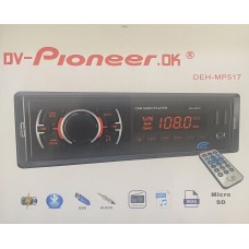 Автомагнитола DV-Pioneer.OK DEH-MP517 (4*40W,BLUETOOTH,USB,пульт)