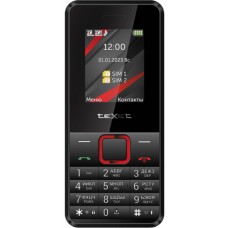Моб.телефон TEXET TM-207  Black+red  (2SIM)