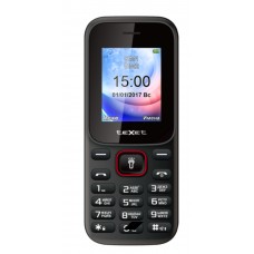 Моб.телефон TEXET TM-128 Black+red  (2SIM)