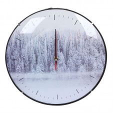 Часы PERFEO “PF-WC-006”, круг.30см,Зимний лес ( PF_C3071)