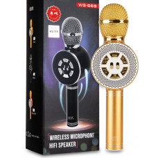 Микрофон-караоке с медиаплеером и колонкой WS-669