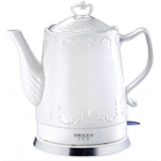 Чайник керамический DELTA LUX DL-1236 (1,5л) белый