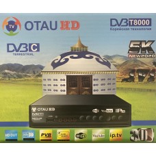 Цифровая приставка OTAU HD T8000 (DVB-T2/C, WI-FI, USB, метал корпус,инструкция)