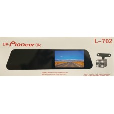 Видеорегистратор-зеркало DV-PIONEER.OK L-702 (2 камеры,Full HD)