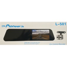 Видеорегистратор-зеркало DV-PIONEER.OK L-501 (2 камеры,Full HD)