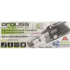 Автопылесос с компрессором PROLISS PRO-1007 (4 в1,манометр,фонарь)