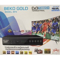 Цифровая приставка BEKO GOLD M70 (DVB-T2/C, WI-FI, USB, метал корпус,инструкция)