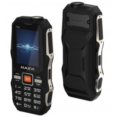 Моб.телефон MAXVI P100 (2SIM,ф-ция POWERBANK,SOS) противоударный чёрный