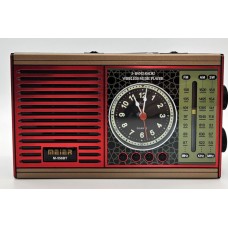 Радиоприёмник MEIER M-556BT (Bluetooth,часы,фонарик)