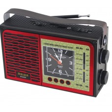 Радиоприёмник MEIER M-557BT (Bluetooth,часы,фонарик)
