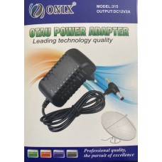 Блок питания для ТВ-приставок ONIX-315 (12V/2А) универсальное гнездо